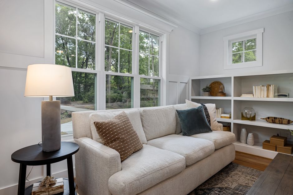 Professional contractor team working on home improvement installation